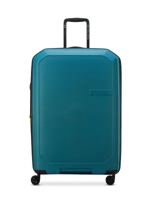 Delsey Expandable Μεγάλη Βαλίτσα Ταξιδίου Σκληρή Teal Blue με 4 Ρόδες Ύψους 75.5εκ.