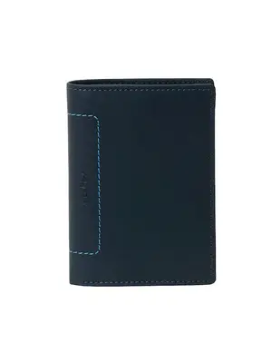 Lavor Δερμάτινο Ανδρικό Πορτοφόλι Καρτών με RFID Μπλε