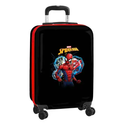 Safta Spiderman Βαλίτσα Καμπίνας με ύψος 55cm σε Μαύρο χρώμα
